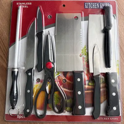 Üretici bıçak seti, sert kapaklı mutfak bıçağı seti, hediye sekiz parçalı bıçak seti, mutfak bıçağı kombinasyon seti