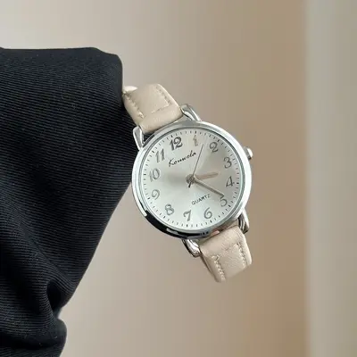 Kamelie Damenuhr mit kleinem Zifferblatt, minimalistisch - 10