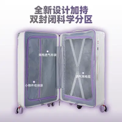 Large-Capacity Suitcase with Combination Lock and Silent Skate Wheels - 5