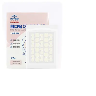 Hydrocolloid Acne Patches, Thin and Invisible, 72 Pack - 5