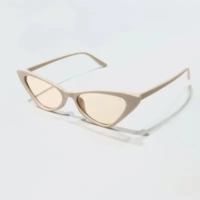 Damen-Cat-Eye-Sonnenbrille im Retro-Dreieck-Stil - 10
