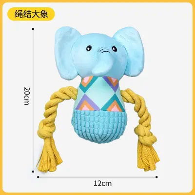 Dog Squeaky Toy Chew Resistant Puppy Pet Training Plush Doll Large Dog Solo Boredom Relief Plush Dog Supplies