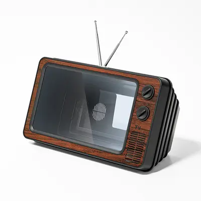 Cep telefonu ekran büyüteci 3D video büyüteç TV dramaları izlemek için, yaratıcı retro TV süsleri sınır ötesi - 10