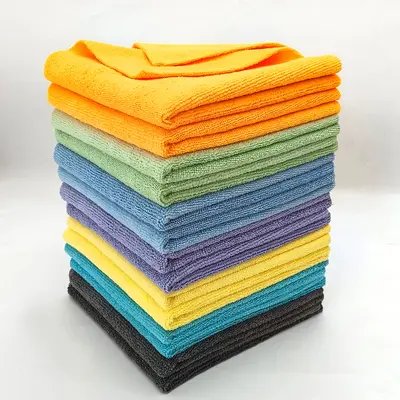 300 GSM mikrofiber oto kurulama ve cila bezi, sıcak kesim kenarlı