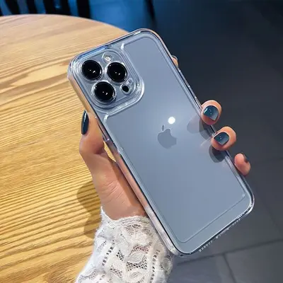 Apple 15 Pro Max, yeni iPhone 16, 14 ve 12 için uygun, uzay desenli şeffaf silikon, darbeye dayanıklı yumuşak kılıf. - 2