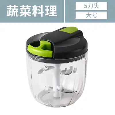 TikTok-Style kleine praktische Knoblauchpresse mit Handgriff, Farb-blockierendes Babyfutter-Supplement, vielseitiger Haushalts-Gemüseschneider, modisch - 11
