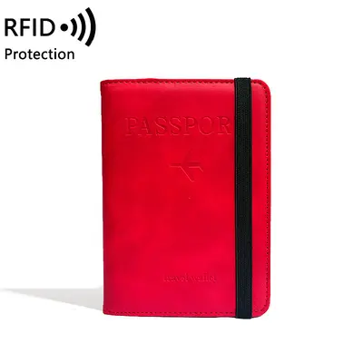 PU deri RFID pasaport çantası, çok fonksiyonlu - 13