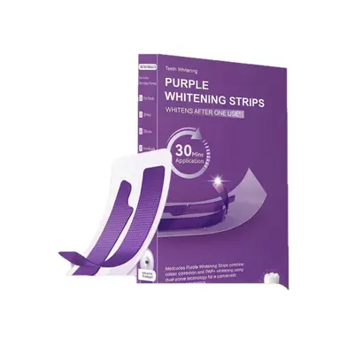 Purple Teeth Whitening Strips V34 Set, Yellowing Removal - 6