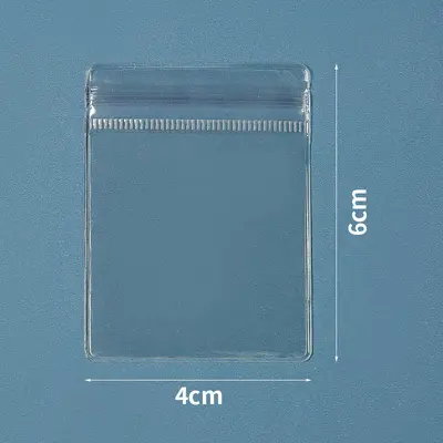 PVC-Schmuckaufbewahrungstasche, selbstverschließend, transparent, staubdicht - 8