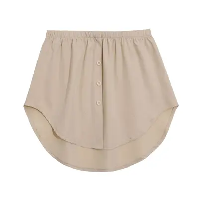 Korean Style White Half Skirt for Spring and Summer, Layering Skirt - 12
