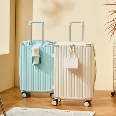 Luggage 20-24 inch, cup holder, durable, men's model