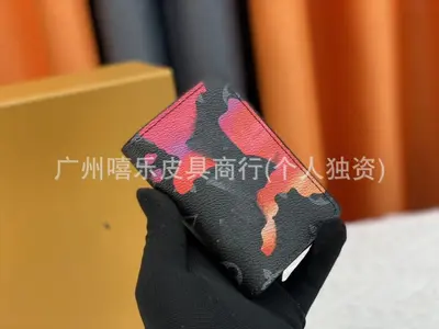 外贸货源跨境旅行护照夹钱包卡包印花短款对折薄款商务皮夹钱包 - 10
