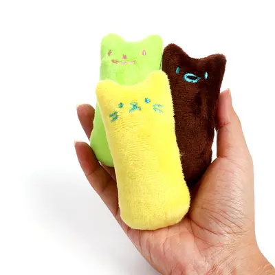 Catnip Plush Chew Toy, Bite-Resistant, Interactive - 3