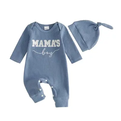Newborn Triangle Romper 2-Piece Set, Short Sleeve Baby Bodysuit