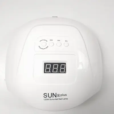 Yeni SUNXPlus tırnak fototerapi makinesi 120W ağrısız hızlı kuruyan oje yapıştırıcısı pişirme lambası LED tırnak kurutucu - 7