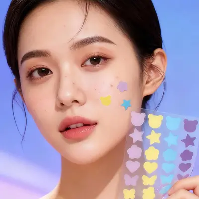 仙蒂奈儿彩色痘痘贴女日夜清肌痘贴养护肌肤面部厂家控价化妆品