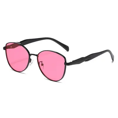 Men's Metal Sunglasses, UV Protection Cat-Eye Style, Multicolor - 7