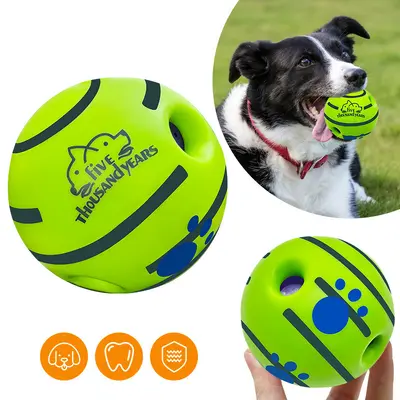 Squeaky Ball Dog Toy for Small, Medium and Large Dogs, Bite-Resistant - 3