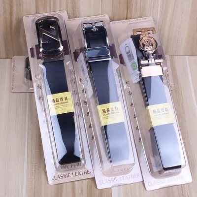 Gift box leather belt men's genuine leather automatic buckle belt casual gift cowhide street stall hot sale trousers belt manufacturer wholesale - 12