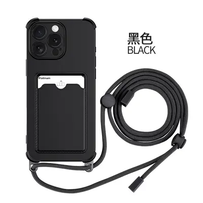 iPhone 16 Pro Max kartlı telefon kılıfı 15 Pro kordon 14 dört köşeli darbeye dayanıklı 13 koruyucu kılıf 15 için uygun - 10
