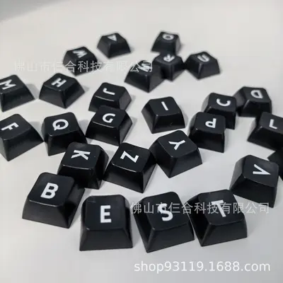 五面热升华加厚PBT键帽机械键盘解压按键玩具钥匙扣挂件客制化 - 7