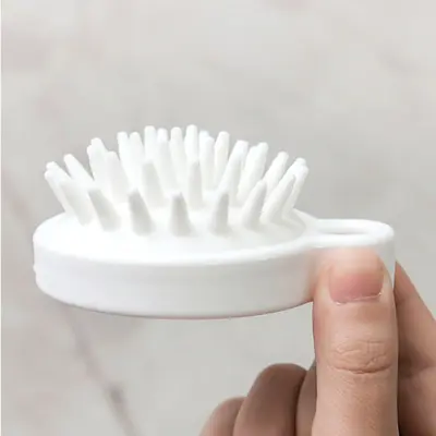 Silicone Scalp Massage Brush - Japanese Minimalist Head Massage Brush, Meridian Scalp Massage Shampoo Brush, Air Bag Scalp Cleansing Comb - 5