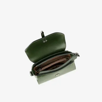 Damen-Handtasche im Retro-Stil mit schlichter Schultertasche - 5