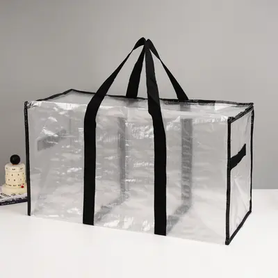 Dokuma Kumaş Özel Sipariş Katlanabilir Bavul Çantası Büyük Kapasiteli Su Geçirmez Nem Karşıtı Fermuar Seyahat Taşınma Paketleme Çantası Saklama Çantası