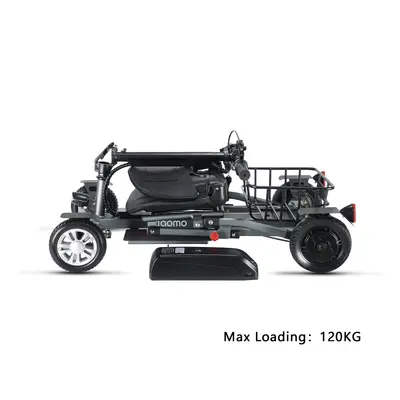 Elderly Power-Assist Mobility Scooter, Aluminum Alloy, Folding, Lithium Battery