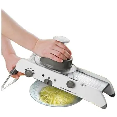 Edelstahl-Gemüsehobel multifunktional sichere Kartoffelreibe - 5