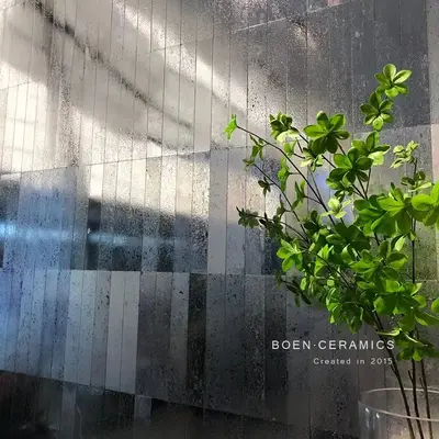 Electroplated Silver Metal Glazed Wall Tiles for Bathroom and Restaurant