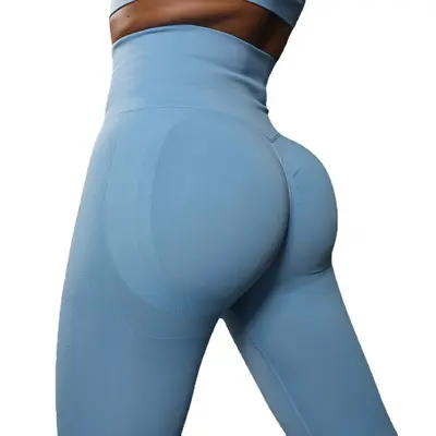 Seamless Peach Butt-Lifting Sports Yoga Pants for Women - 6