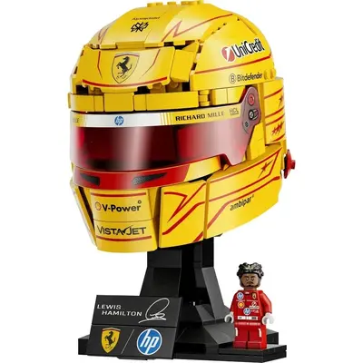 LEGO Compatible Building Blocks 43022 Ferrari Team and 43014 Leclerc Helmet