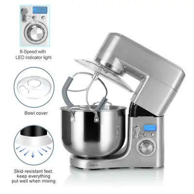 10L Metal Stand Mixer, 1500W, Dough Kneader - 4
