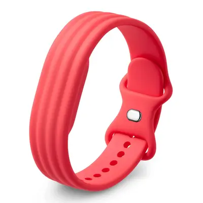 Google Fitbit Air İçin Tek Renk Spor Silikon Kayış - 8