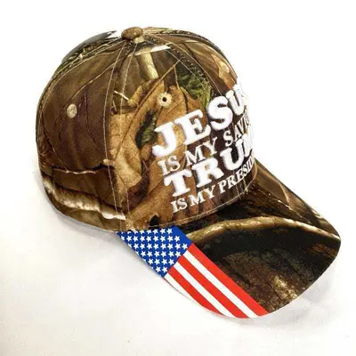 Cross-border Embroidered jesus Baseball Cap US Anniversary Election Hat Printed Promotional Cap Duck Bill Baseball Cap