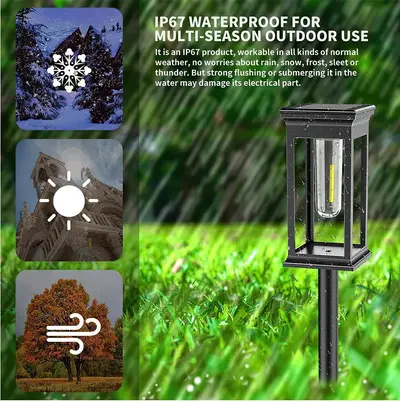 Solar-Gartenleuchten, wasserdicht, mit Wolfram-Glühfaden