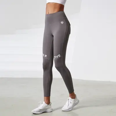 Damen-Laufkompressionsleggings, Camouflage, hohe Taille, schnelltrocknend - 8