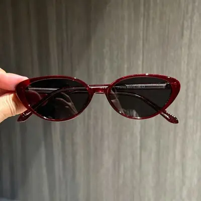 Retro cat-eye polarized sunglasses, UV protection, prescription-compatible - 7