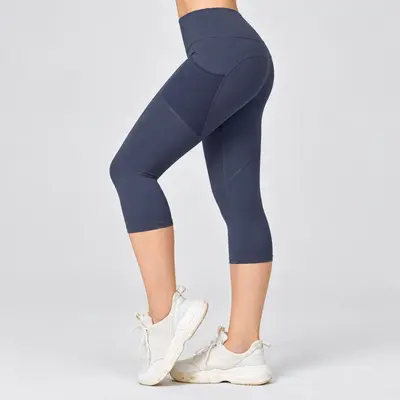 High-Stretch-Yogahose mit Seitentaschen, hohe Taille, Po-Lifting-Effekt - 9
