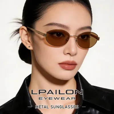 8709 Model Polarize Oval Çerçeveli Kadın Güneş Gözlüğü