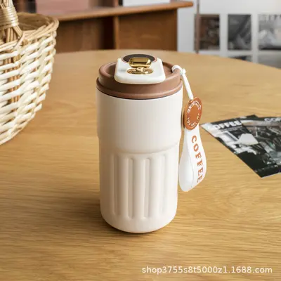 Smart Temperature Display Stainless Steel Insulated Coffee Mug, Portable - 8
