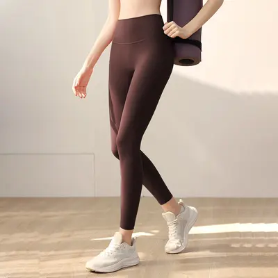 Seamless Women's Yoga Pants, Lycra Stretch, High Waist, Naked Feel - 9