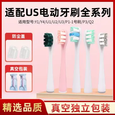 Replacement Brush Heads for US Series Electric Toothbrushes, Adult