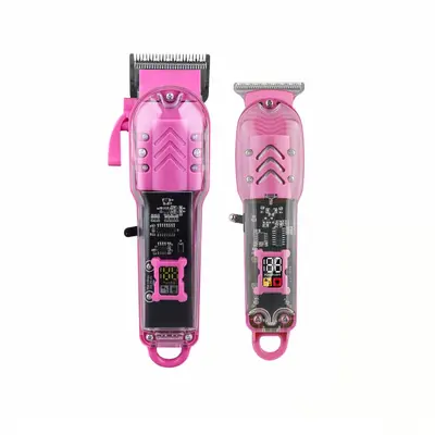 Haarschneider mit transparentem LCD-Display, Friseur-Trimmer - 8