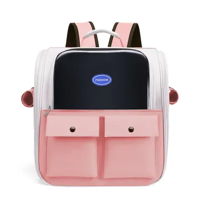 Large Capacity Breathable Cat Carrier Bag, Spacious Pet Backpack - 9