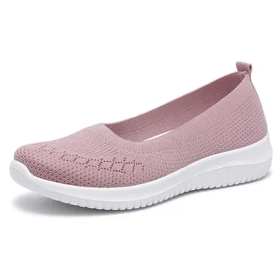 Women's Breathable Mesh Mom Shoes, Non-Slip Soft Sole, Large Sizes - 8