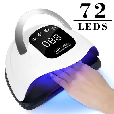 X19 UV manikür lambası, LED, hızlı kuruyan, tırnak jelini işletir - 5