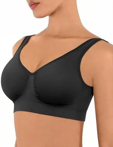 FeelinGirl Women's Wireless Seamless Full Coverage Everyday Bra - 9