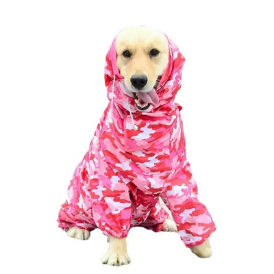 Köpekler için yansıtıcı yağmurluk, tek parça tulum